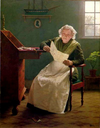 Sevgili Polly (tuval üzerine yağlı boya) by Seymour Joseph Guy