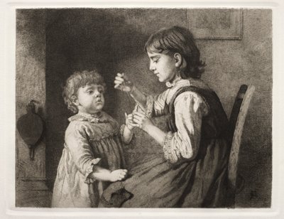 İlk İğne İşi, 1884. by Seymour Joseph Guy