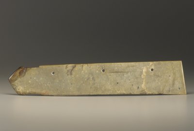 Kuei (yeşim) türünde büyük satır şeklindeki nesne by Shang Dynasty Chinese School