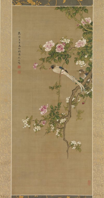 Çiçekler ve Kuşlar, 1750. by Shen Nanpin