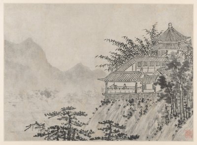 Tiger Hill'in On İki Görünümü, Suzhou: Bin Dönüm Bulut, 1490'dan Sonra. by Shen Zhou