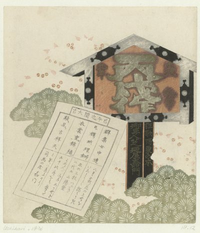 Mesaj ile tabela by Shibanoya Sanyô (attributed to)