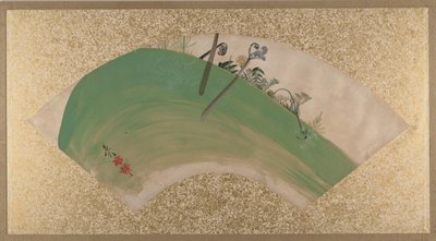 Çimenlerde Çiçekler, 19. yüzyılın sonlarında. by Shibata Zeshin
