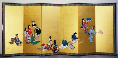 Dört Zarif Oyun - Müzik, Go Oyunu by Shibata Zeshin
