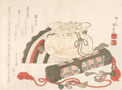 Yelpaze, Torba ve Tütsü Tüpü, 19. yüzyıl., 19. yüzyıl. by Shinsai