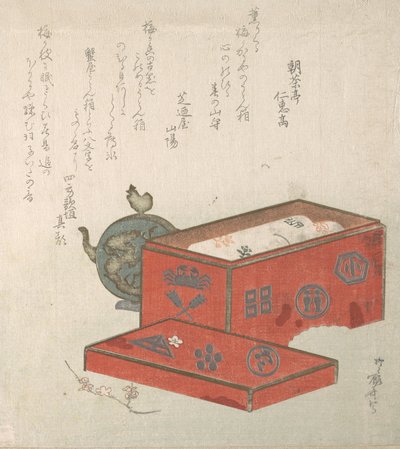 Kırmızı Lake Kutu ve Suluk, 19. yy., 19. yy. by Shinsai