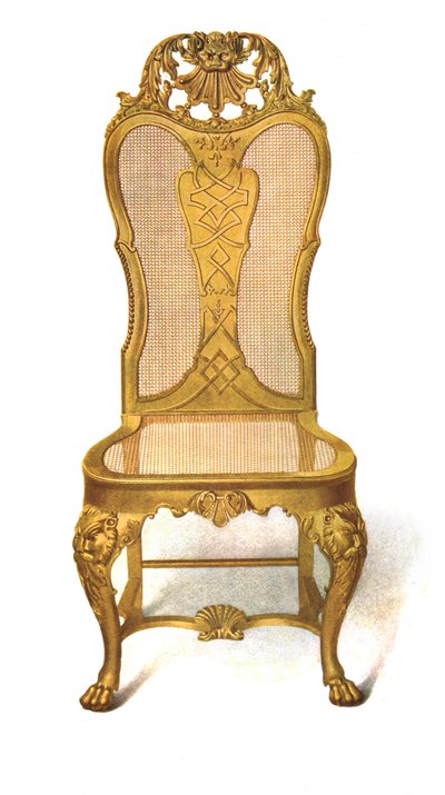 Yaldızlı baston sandalye, 1906 by Shirley Charles Llewellyn Slocombe