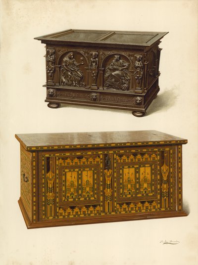 Oak Chest, Seymour Lucas