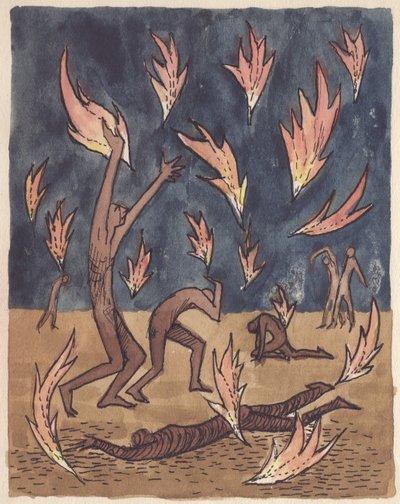 Alevler yağıyor, 1951. by Shirley Markham