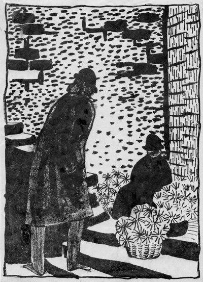 Çiçek satıcısı, 1952. by Shirley Markham