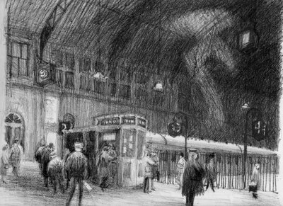 Tren istasyonu, 1951. by Shirley Markham