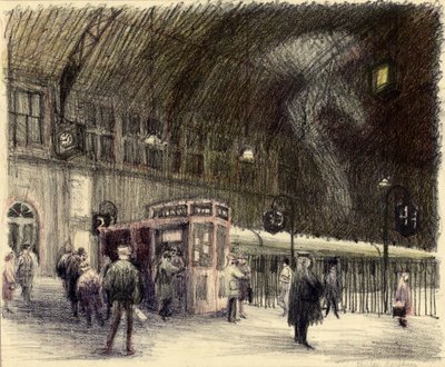 Tren istasyonu, 1951. by Shirley Markham