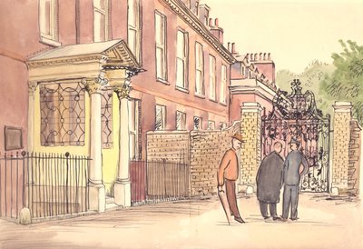 Devlet daireleri, Kensington Sarayı, Londra, c1950. by Shirley Markham