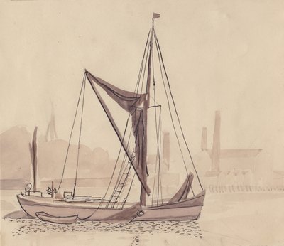 Thames mavnası, 1951. by Shirley Markham