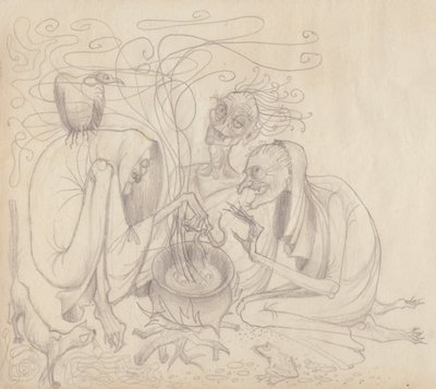 Üç cadı, c1950. by Shirley Markham