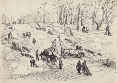 Ağaç kesimi, c1950. by Shirley Markham