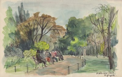 'Su Parkı, Highgate', c1950. by Shirley Markham