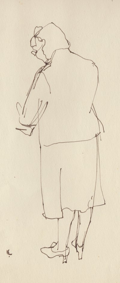 Arkadan gelen kadın, c1950. by Shirley Markham
