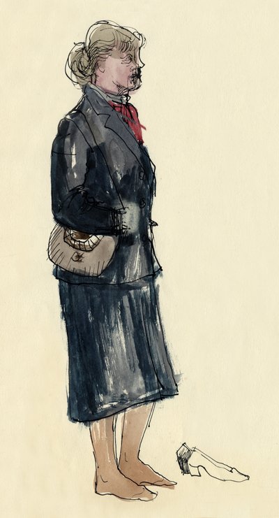 Ayaklı çoraplı kadın, 1953. by Shirley Markham