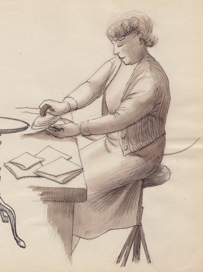Kadın ütü, 1951. by Shirley Markham