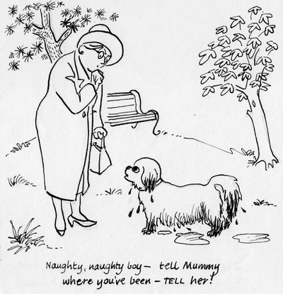 Köpekli kadın, 1950. by Shirley Markham