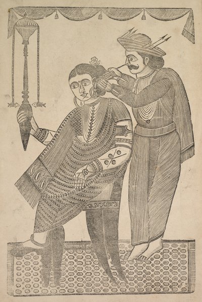 Bir Fahişenin Kulağını Temizleyen Bir Berber, 1800