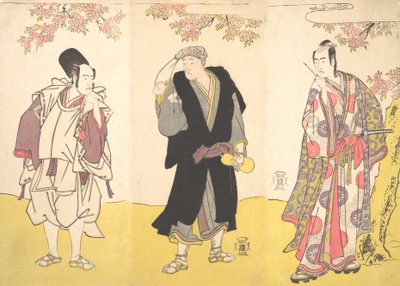 Kabuki a c ve rs Ichikawa Yao Good, Onoe Matsusuke, Proposal d Sawamura Sojuro Good, 11. Kapı th, 1786. by Shunsho
