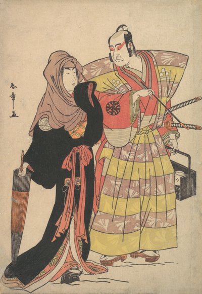 Bir Dramadan Sahne, ca. 1778. by Shunsho