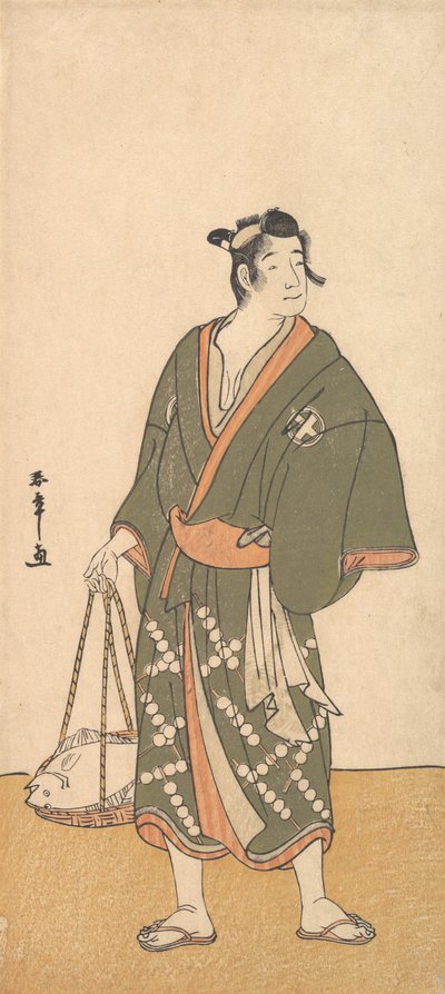 Balık Satıcısı Olarak Aktör Otani Hiroemon III, 1726-1792. by Shunsho