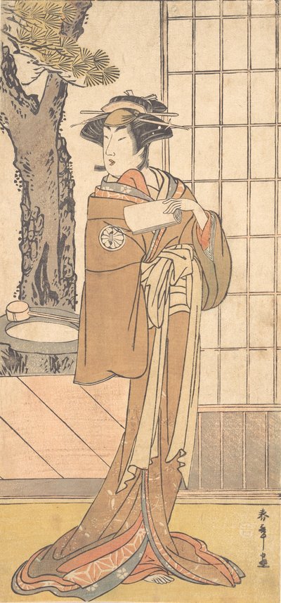 Tee c ve r Segawa Kiku no Onna Tird Oiran planı gibi, değil mi? 1780. by Shunsho