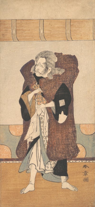 Beşinci Ichikawa Danjuro Uzun Gri Saçlı Yaşlı Bir Adam olarak, yaklaşık. 1773. by Shunsho
