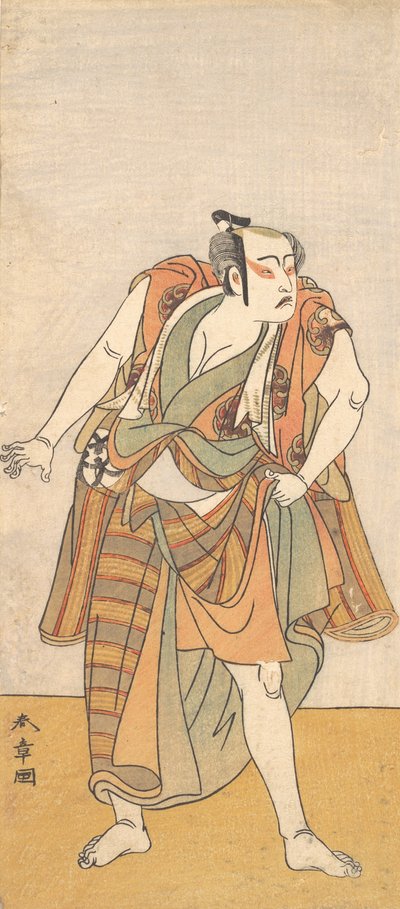 Silahsız Bir Adam Olarak İlk Bando Mitsugoro, 1774 veya 1775. by Shunsho