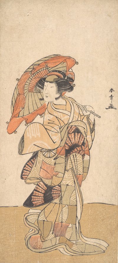 Ekim veya Kasım 1778 tarihli Kadın Dansçı Olarak İlk Nakamura Tomijuro. by Shunsho