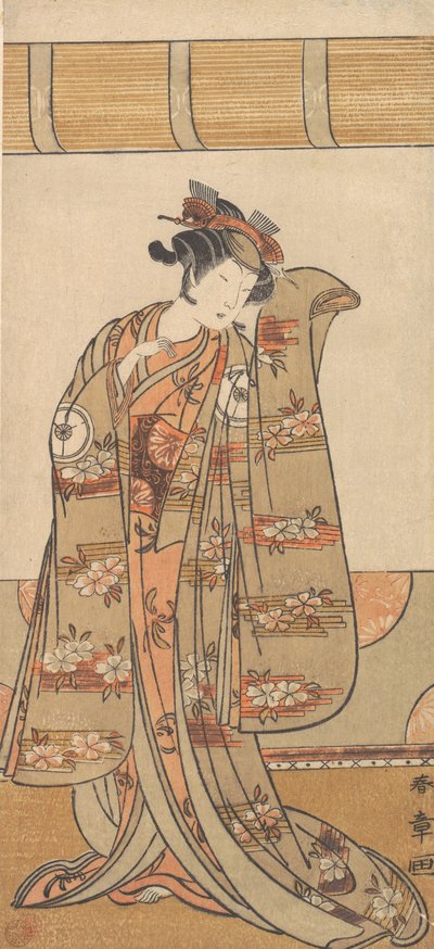 Bir Kadın Olarak Dördüncü Iwai Hanshiro, 1773 veya 1774. by Shunsho