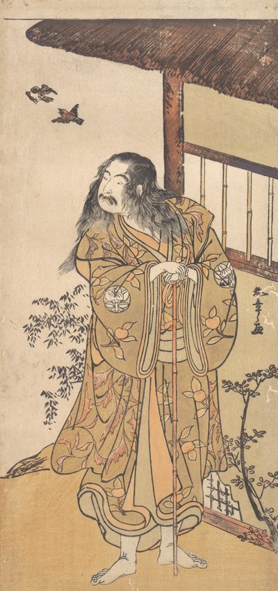 The Ninth Ichimura Uzaemon in the role of Shunkan, ca. 1778. by Shunsho