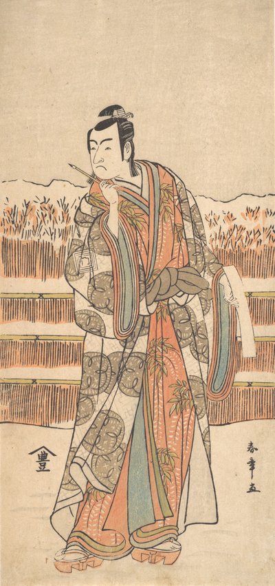 Karda Duran Yüksek Dereceli Bir Adam Olarak İkinci Ichikawa Monnosuke, M.Ö. 1786-87. by Shunsho