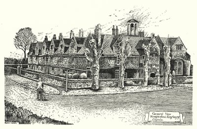 Genel Görünüm, Hungerford Almshouses, Corsham (gravür) by Sidney Heath