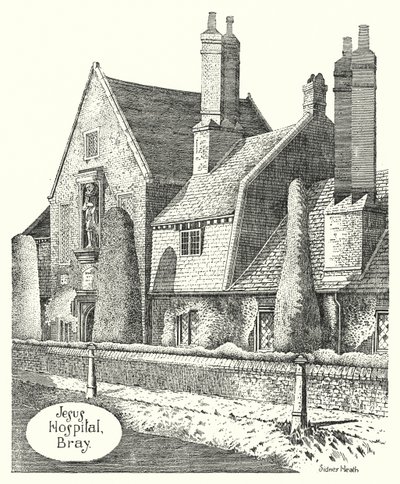 İsa Hastanesi, Bray (gravür) by Sidney Heath