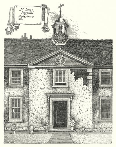 St John Hastanesi, Heytesbury, Wilts (gravür) by Sidney Heath