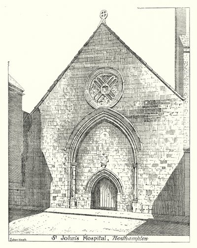 St John Hastanesi, Northampton (gravür) by Sidney Heath