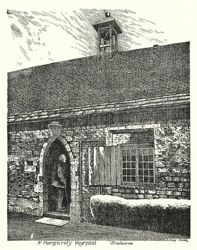 Aziz Margaret Hastanesi, Wimborne (gravür) by Sidney Heath