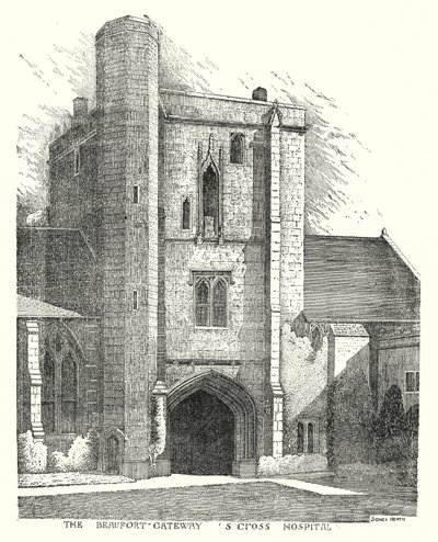 Beaufort Geçidi, S Cross Hastanesi (gravür) by Sidney Heath