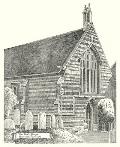 Bede Evi, Higham Ferrers (gravür) by Sidney Heath