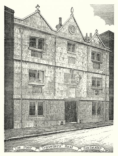 Zavallı Gezginlerin Huzuru, Rochester (gravür) by Sidney Heath