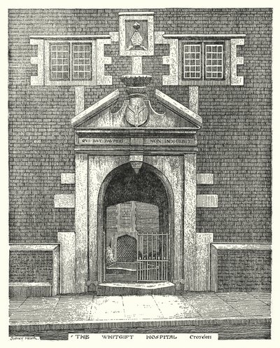 Whitgift Hastanesi, Croydon (gravür) by Sidney Heath