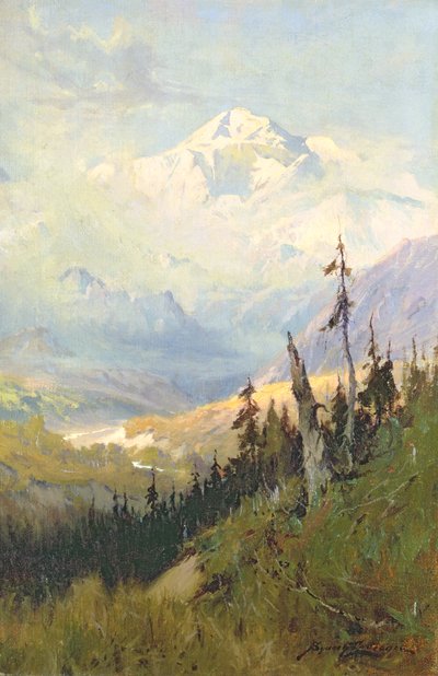 Bir Sonbahar Günü, McKinley Dağı (tuval üzerine yağlı boya) by Sidney Laurence