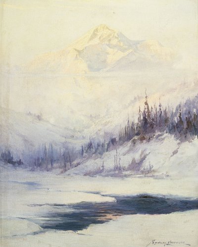 Kış Sabahı, Mckinley Dağı, Alaska by Sidney Laurence