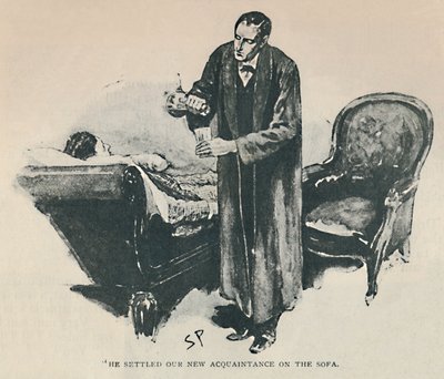 Yeni Tanıdığımızı Kanepeye Yerleştirdi, 1892 by Sidney Paget