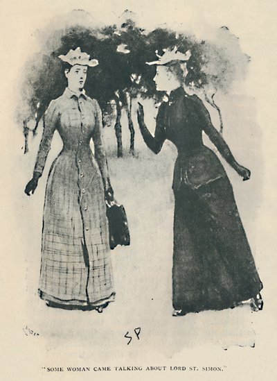 Lord St. Simon Hakkında Konuşan Bir Kadın Geldi, 1892 by Sidney Paget