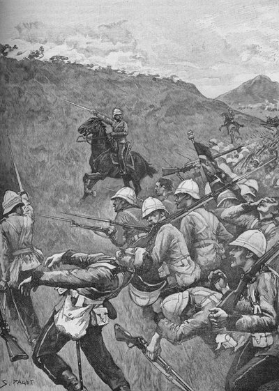 Ateş Dolusunda Mücadele Eden Adamlar, 1902 by Sidney Paget